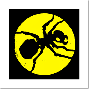 Yellow spider Posters and Art